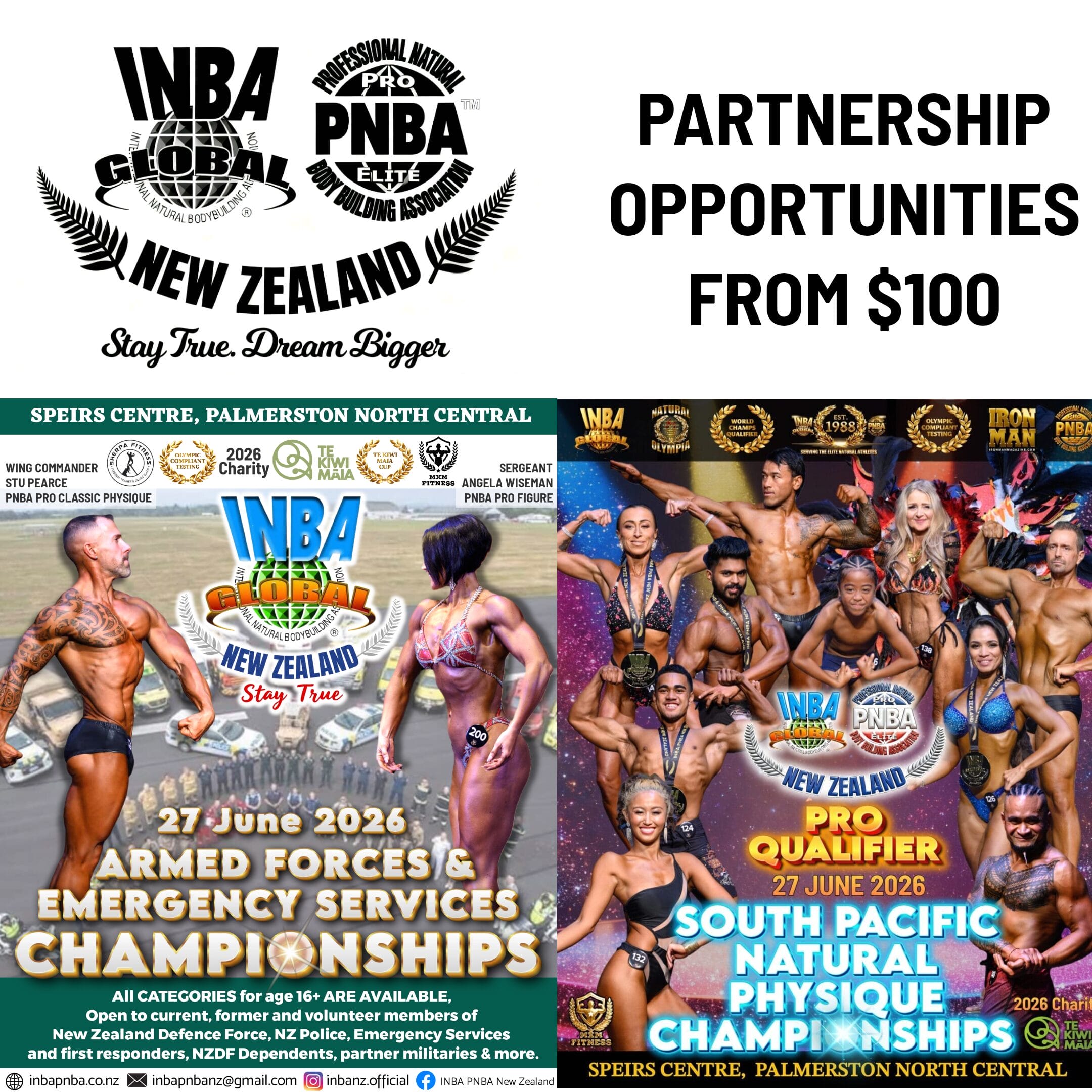 Partnership Opportunities 27 June 2026 - Armed Forces & Emergency Services Championships and South Pacific Natural Physique Championships - Image 1