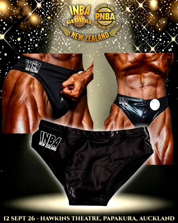 INBA PNBA NEW ZEALAND MEN'S CLASSIC PHYSIQUE TRUNKS - Image 1