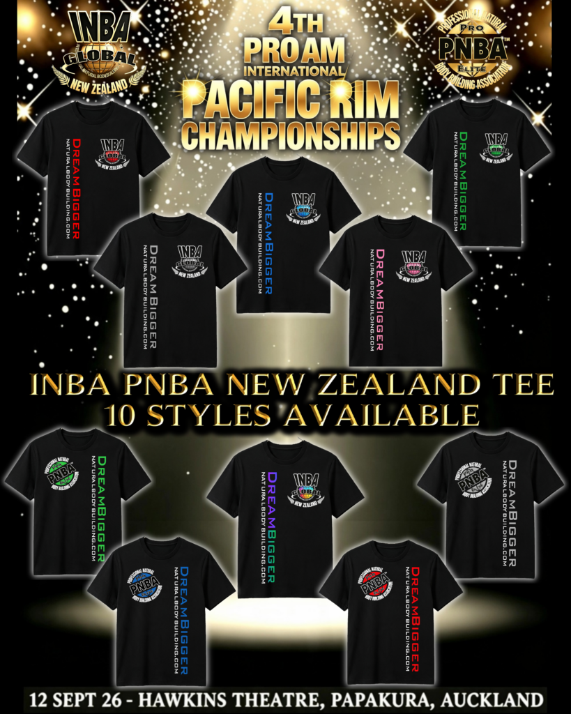 INBA PNBA NZ 100% COTTON HEAVY WEIGHT T SHIRTS
