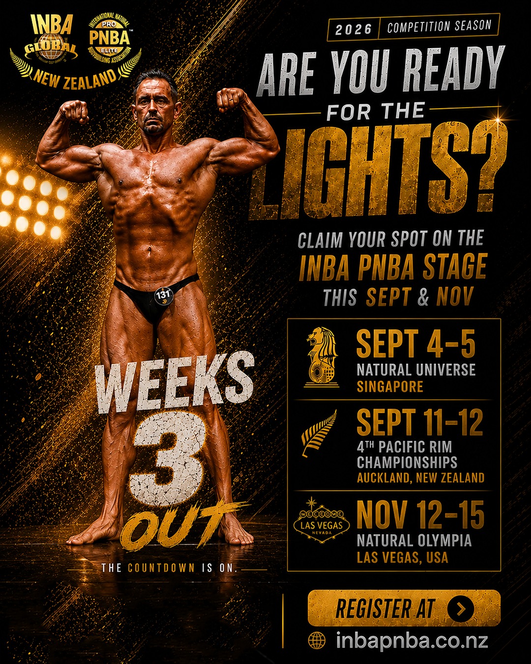 Bodybuilding Competition Registration in New Zealand